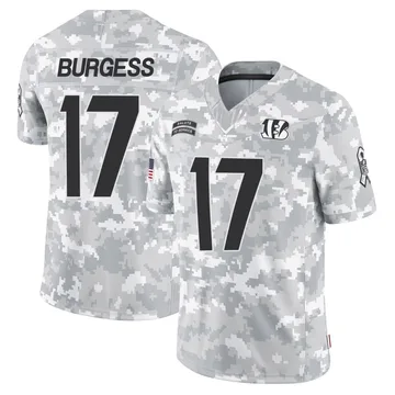 Youth Nike Cincinnati Bengals Cole Burgess Arctic Camo 2024 Salute to Service Jersey - Limited