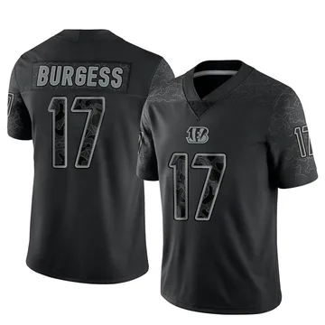 Youth Nike Cincinnati Bengals Cole Burgess Black Reflective Jersey - Limited