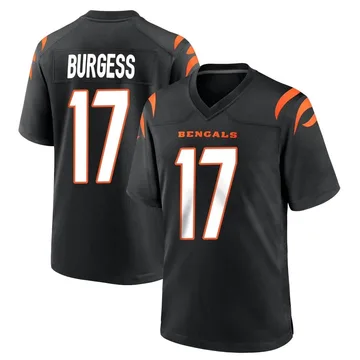 Youth Nike Cincinnati Bengals Cole Burgess Black Team Color Jersey - Game