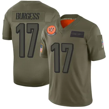 Youth Nike Cincinnati Bengals Cole Burgess Camo 2019 Salute to Service Jersey - Limited