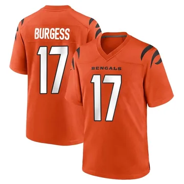 Youth Nike Cincinnati Bengals Cole Burgess Orange Jersey - Game