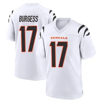Youth Nike Cincinnati Bengals Cole Burgess White Jersey - Game