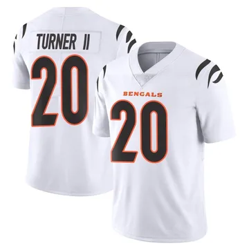 Youth Nike Cincinnati Bengals DJ Turner II White Vapor Untouchable Jersey - Limited