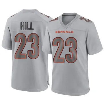 Youth Nike Cincinnati Bengals Dax Hill Gray Atmosphere Fashion Jersey - Game