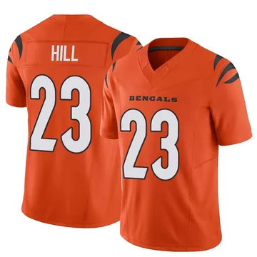 Youth Nike Cincinnati Bengals Dax Hill Orange Vapor F.U.S.E. Jersey - Limited