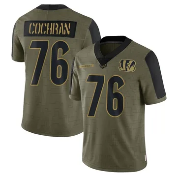 Youth Nike Cincinnati Bengals Devin Cochran Olive 2021 Salute To Service Jersey - Limited
