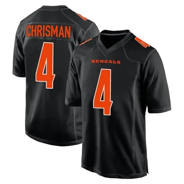 Youth Nike Cincinnati Bengals Drue Chrisman Black Fashion Jersey - Game