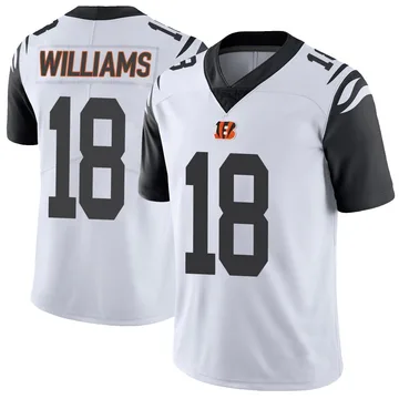 Youth Nike Cincinnati Bengals Isaiah Williams White Color Rush Vapor Untouchable Jersey - Limited