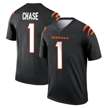 Youth Nike Cincinnati Bengals Ja'Marr Chase Black Jersey - Legend