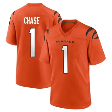 Youth Nike Cincinnati Bengals Ja'Marr Chase Orange Jersey - Game