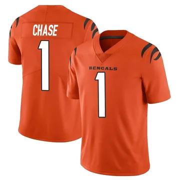 Youth Nike Cincinnati Bengals Ja'Marr Chase Orange Vapor Untouchable Jersey - Limited