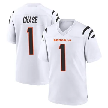 Youth Nike Cincinnati Bengals Ja'Marr Chase White Jersey - Game