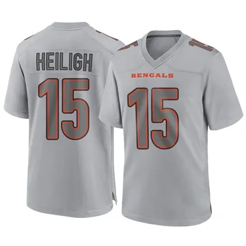Youth Nike Cincinnati Bengals Jaivon Heiligh Gray Atmosphere Fashion Jersey - Game