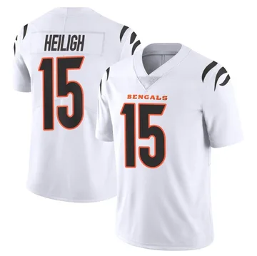 Youth Nike Cincinnati Bengals Jaivon Heiligh White Vapor Untouchable Jersey - Limited
