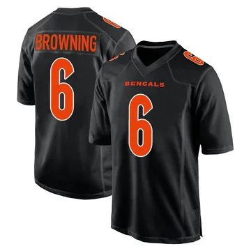 Youth Nike Cincinnati Bengals Jake Browning Black Fashion Jersey - Game
