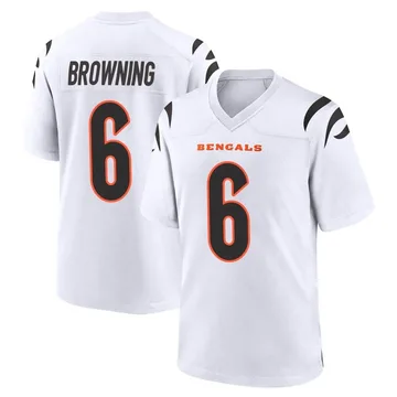 Youth Nike Cincinnati Bengals Jake Browning White Jersey - Game