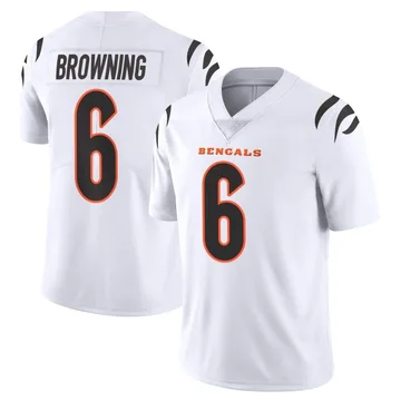 Youth Nike Cincinnati Bengals Jake Browning White Vapor Untouchable Jersey - Limited