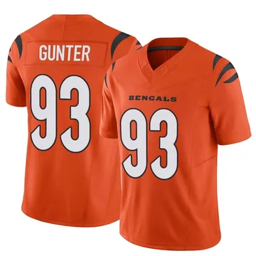 Youth Nike Cincinnati Bengals Jeff Gunter Orange Vapor F.U.S.E. Jersey - Limited