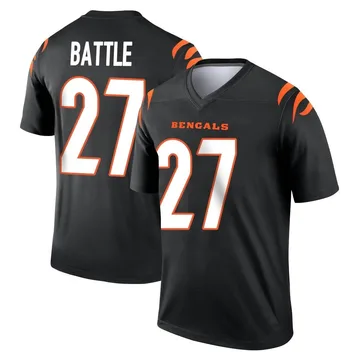 Youth Nike Cincinnati Bengals Jordan Battle Black Jersey - Legend