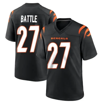 Youth Nike Cincinnati Bengals Jordan Battle Black Team Color Jersey - Game