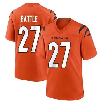 Youth Nike Cincinnati Bengals Jordan Battle Orange Jersey - Game