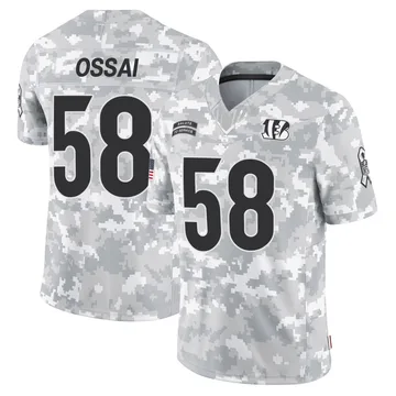 Youth Nike Cincinnati Bengals Joseph Ossai Arctic Camo 2024 Salute to Service Jersey - Limited