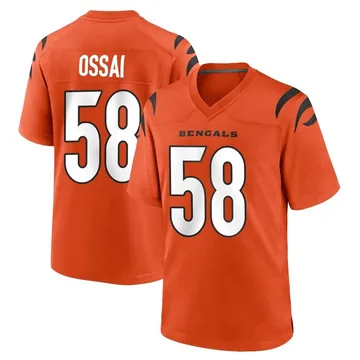 Youth Nike Cincinnati Bengals Joseph Ossai Orange Jersey - Game