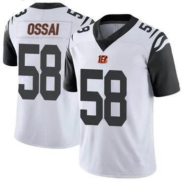 Youth Nike Cincinnati Bengals Joseph Ossai White Color Rush Vapor Untouchable Jersey - Limited