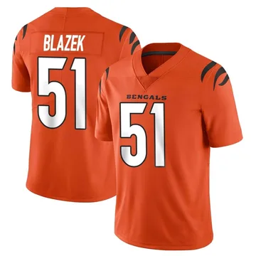 Youth Nike Cincinnati Bengals Justin Blazek Orange Vapor Untouchable Jersey - Limited