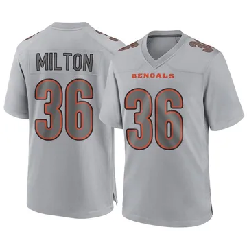 Youth Nike Cincinnati Bengals Kendall Milton Gray Atmosphere Fashion Jersey - Game