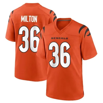 Youth Nike Cincinnati Bengals Kendall Milton Orange Jersey - Game