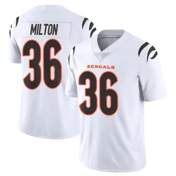 Youth Nike Cincinnati Bengals Kendall Milton White Vapor Untouchable Jersey - Limited