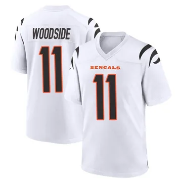 Youth Nike Cincinnati Bengals Logan Woodside White Jersey - Game