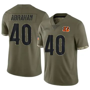 Youth Nike Cincinnati Bengals Micah Abraham Olive 2022 Salute To Service Jersey - Limited
