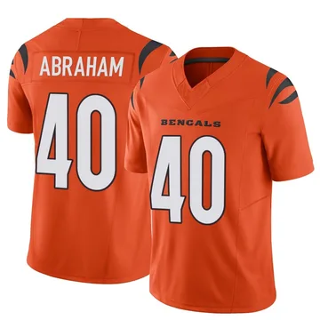 Youth Nike Cincinnati Bengals Micah Abraham Orange Vapor F.U.S.E. Jersey - Limited