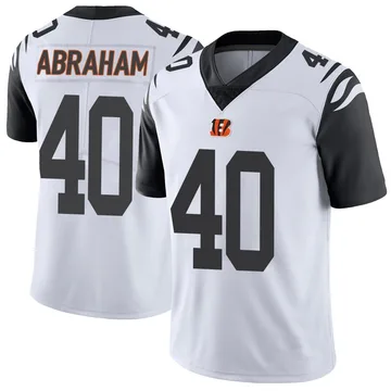 Youth Nike Cincinnati Bengals Micah Abraham White Color Rush Vapor Untouchable Jersey - Limited