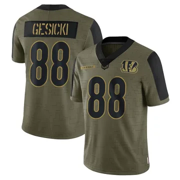 Youth Nike Cincinnati Bengals Mike Gesicki Olive 2021 Salute To Service Jersey - Limited