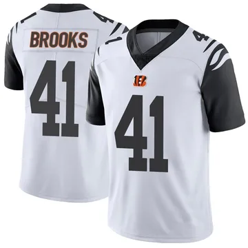 Youth Nike Cincinnati Bengals Nate Brooks White Color Rush Vapor Untouchable Jersey - Limited