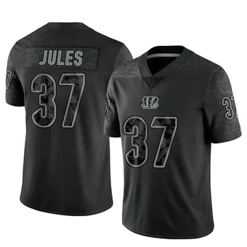 Youth Nike Cincinnati Bengals PJ Jules Black Reflective Jersey - Limited