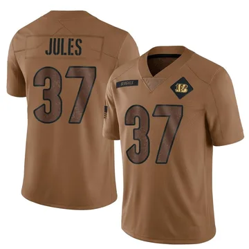Youth Nike Cincinnati Bengals PJ Jules Brown 2023 Salute To Service Jersey - Limited