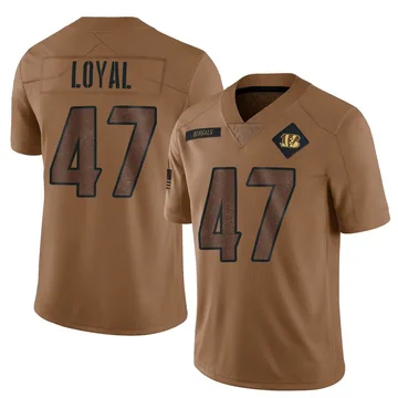 Youth Nike Cincinnati Bengals Shaquan Loyal Brown 2023 Salute To Service Jersey - Limited