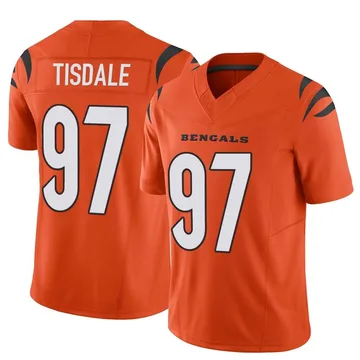 Youth Nike Cincinnati Bengals Tariqious Tisdale Orange Vapor F.U.S.E. Jersey - Limited