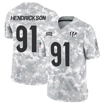 Youth Nike Cincinnati Bengals Trey Hendrickson Arctic Camo 2024 Salute to Service Jersey - Limited