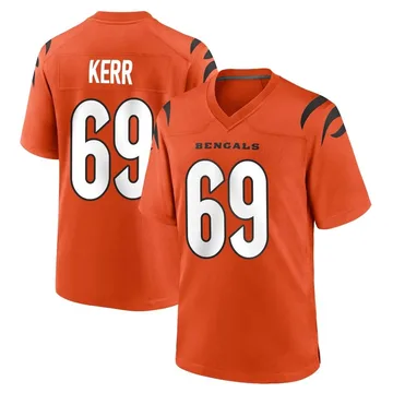 Youth Nike Cincinnati Bengals Zach Kerr Orange Jersey - Game