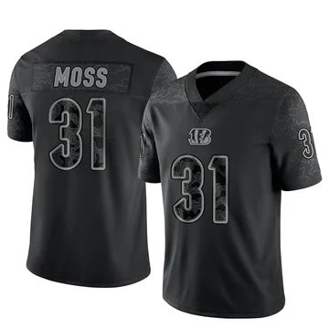 Youth Nike Cincinnati Bengals Zack Moss Black Reflective Jersey - Limited