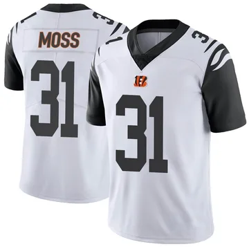 Youth Nike Cincinnati Bengals Zack Moss White Color Rush Vapor Untouchable Jersey - Limited